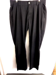 Under Armour Golf Pants Loose Straight Leg Men's Size 34x30 Stretch Black - Picture 1 of 4