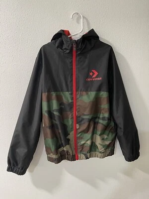 Chaqueta cortavientos Converse camuflaje/camuflaje bloque de color (talla S) Foto 1 de 4