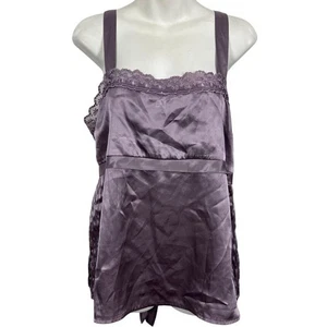 Babydoll satinado vintage azul marino ajuste perfecto Y2K talla XL - Imagen 1 de 16