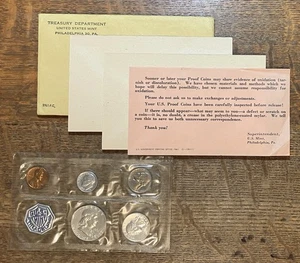 1961 United States Philadelphia Mint Proof Set/ 90% Silver Half, Quarter, Dime - Picture 1 of 7