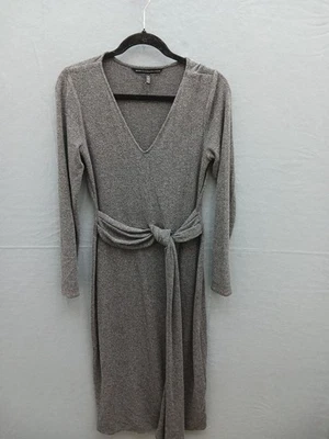 Mujer White House Black Market Midi XS Gris Carbón Sólido Largo Foto 1 de 4