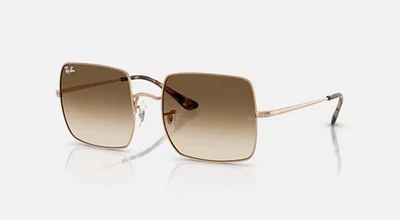 GAFAS DE SOL CUADRADAS RAY-BAN METAL ORO ROSA/MARRÓN DEGRADADO TRANSPARENTE RB1971 920251 Foto 1 de 4