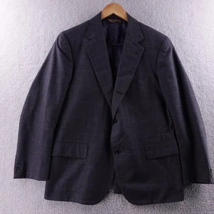 Vintage Brooks Brothers Golden Fleece Men Blazer Charcoal Gray Wool Size 42R USA - Picture 1 of 10