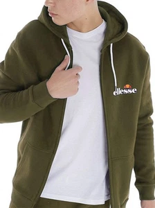 Ellesse Mens Khaki Klemerio Full Zip Hoodie - Picture 1 of 4