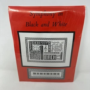 Cross Stitch Needle Point Kit Symphony In Black & White Classical Music - Picture 1 of 4