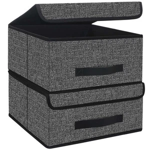 Foldable Storage Bins Cubes Boxes with Lid - Storage Box Cube Cubby Basket Cl... - Picture 1 of 8