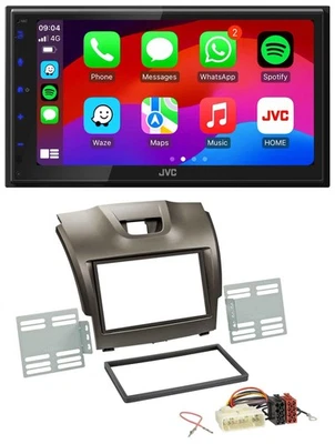 JVC Bluetooth 2DIN MP3 DAB USB Autoradio für Isuzu D-Max ab 2012 grau - Bild 1 von 4