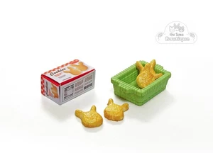 Caja y cesta de galletas de conejito de comida miniatura para casa de muñecas Calico Critters - Imagen 1 de 2