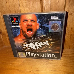 WCW World Championship Wrestling Mayhem PS1 PlayStation 1 Video Game - Picture 1 of 8