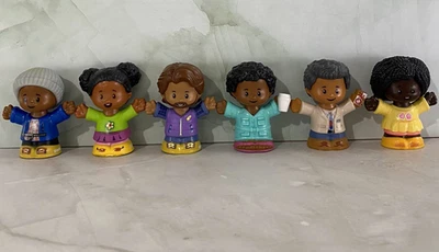 Fisher Price Little People Boy Girl Figures African American Multicultural Toys - Image 1 of 4