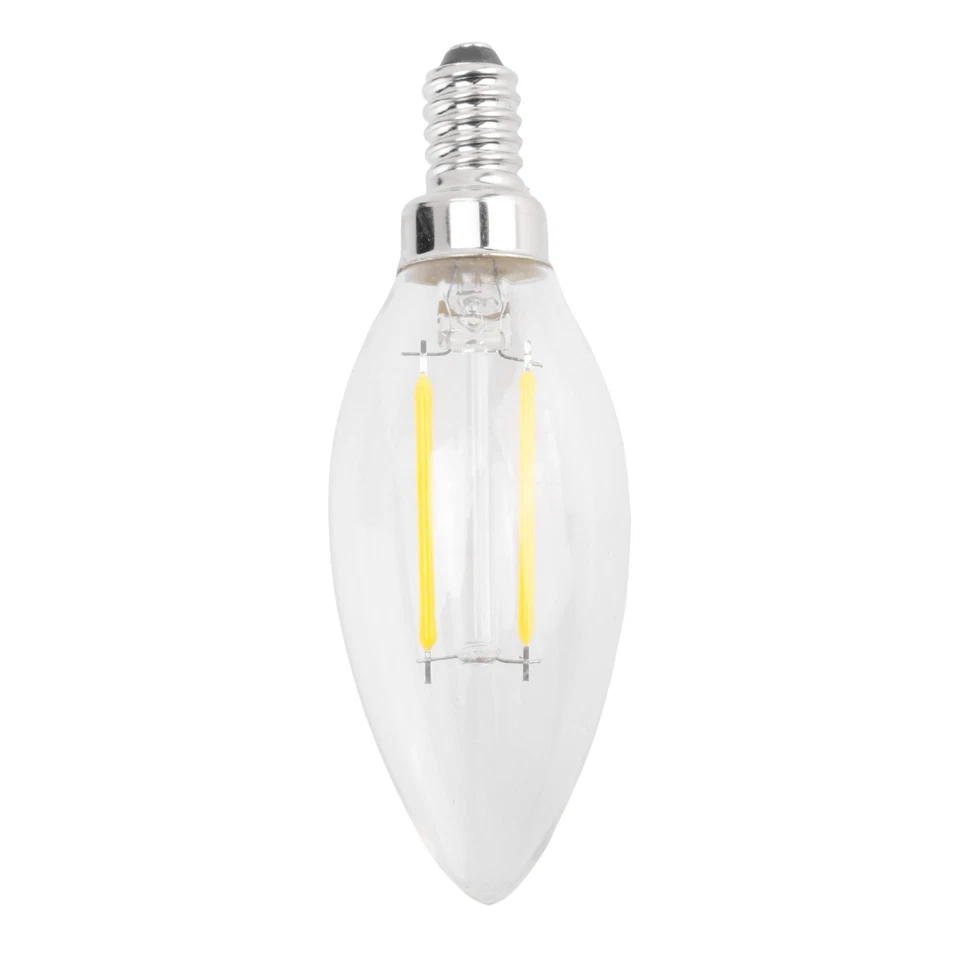 Dimmable E12 6W COB  Candle Flame Filament LED Light Bulb Lamp 10*32290 - Image 1 of 1