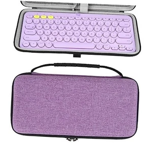 Keyboard Carrying Case, Hard Shell Protective Travel Bag for Small Purple - Picture 1 of 7