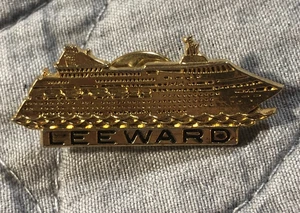 Leeward Ship Boat Norwegian Cruise Line 3-D Gold-Tone Lapel Pin - Picture 1 of 3