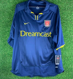 00-02 NWT Nike Arsenal Jersey Third Kit Men's XL Embroidered Dreamcast Navy - Picture 1 of 18