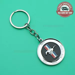 3D Ford Mustang GT Logo Car Home Alloy Key KeyChain Fob Ring Gift Decorate Sport - Picture 1 of 4