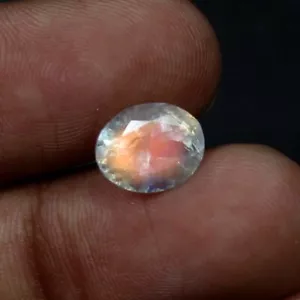 AAA Rainbow Moonstone Calibrated Cut Gemstone Jewelry Making Madagascar Crystal - Picture 1 of 7