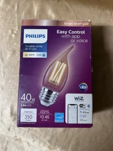 NEW ba11 PHILIPS DIMMABLE 3.8w Smart Wi-Fi Light Bulbs Alexa Bluetooth control - Picture 1 of 5