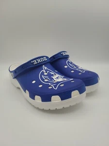 Crocs Classic Men's Size 10 Duke University Blue Devils Clogs Shoes 209585-100 - Picture 1 of 7
