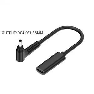 65W USB tipo C hembra entrada a DC 4.0 * 1.35MM Power PD cable de carga para portátil - Imagen 1 de 10