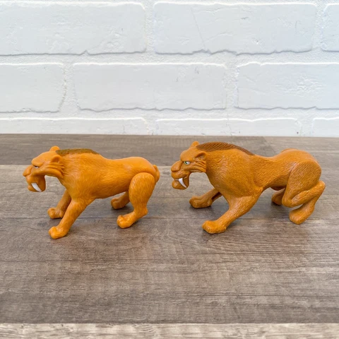 2-Ice Age DIEGO 2 inch Figure Burger King and McDonalds Jumping Action Figures Cover