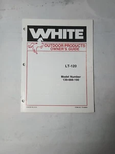 OEM White Outdoor Products (Owner's Manual) Lt-120 G739 - Picture 1 of 2