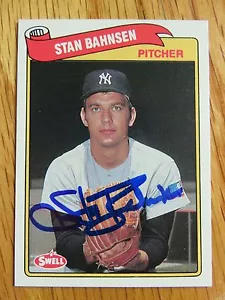 STAN BAHNSEN signed NEW YORK YANKEES 1989 Swell #39 Card - Picture 1 of 2