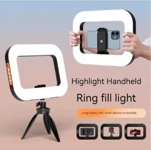 Portable Ring LED Rechargeable Fill light for Mobile Phone Live Broadcast - Picture 1 of 8