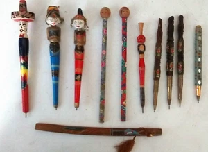 a selection of DECORATED Ball Point Pens and Pencils - Picture 1 of 6