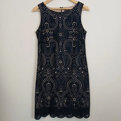 Платье женское Jessica Howard 6 темно-синее кружевное с волнистым подолом для официальных приемов романтический шик - Изображение 1 из 4