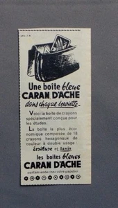 PUB WERBUNG ALTE ANZEIGE CLIPPING 031017 / BLAUE BOX CARAN DACHE BLEISTIFTE - Bild 1 von 1