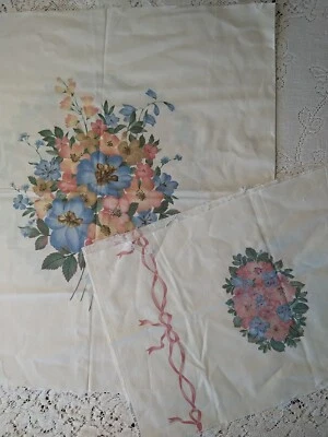 Paneles de tela Forget Me Not de Hoffman California flores florales 2 piezas Foto 1 de 4