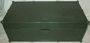 1997 GI JOE Green Foot Locker Chest Case Hasbro 13.5" x 6.5" x 5" G.I. Toy Rare - Picture 1 of 5