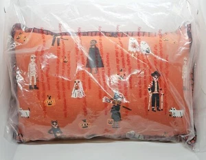 NEW Hyde & EEK Trick or Treaters Lumbar Halloween Throw Pillow Orange 10" X 17" - Picture 1 of 4