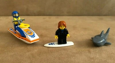 60011 Lego Complete Lego Surfer Rescue boat beach city town coast guard - Image 1 of 4