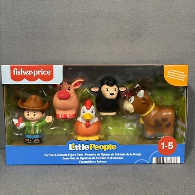 New Fisher Price Little People Farm Pack Farmer Animals 1-5 YO Pretend Imagine - Image 1 of 4