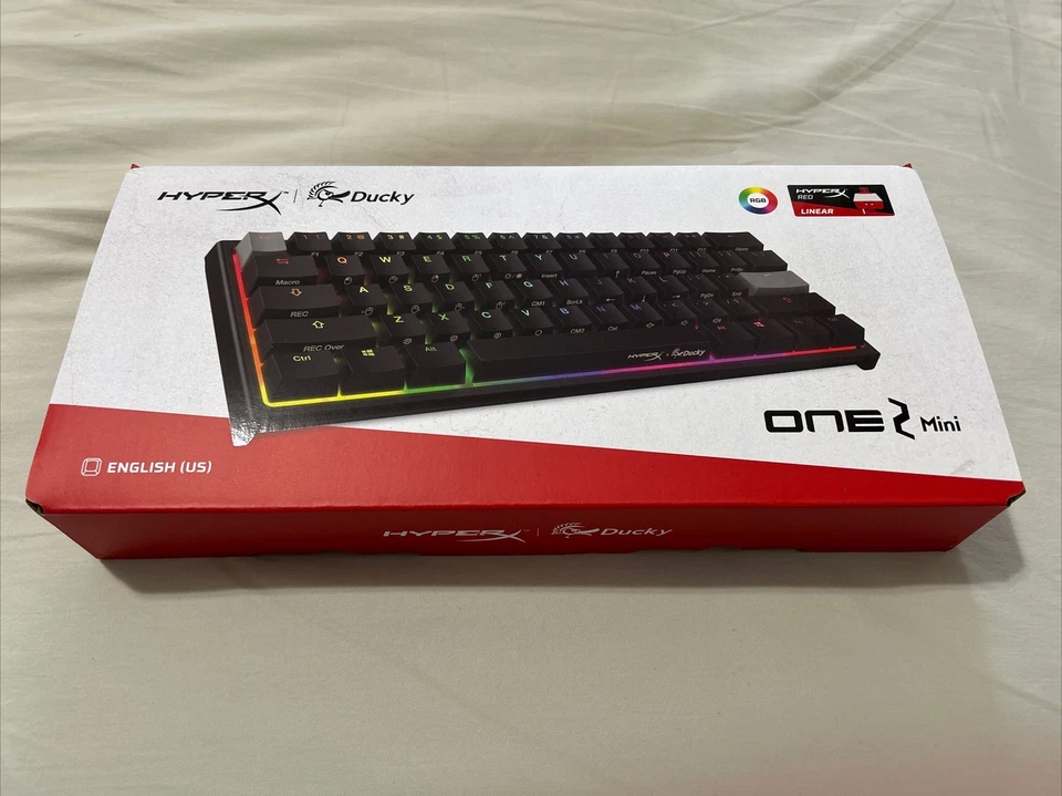 New HyperX x Ducky One 2 Mini Mechanical Gaming Keyboard Black HKBD1M-1C-US/G - Image 1 of 3