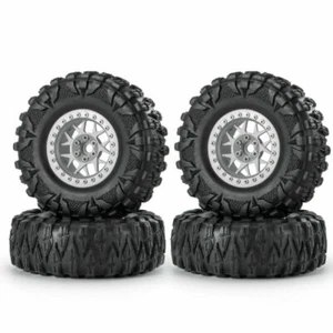 Llantas de rueda y neumáticos de goma de 2,2" de metal ensanchadas Beadlock para rastreador de radiocontrol 1/10 - Imagen 1 de 10