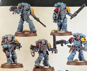 Warhammer 40,000 Space Marines 5 Space Wolves Grey Hunter 40k - Picture 1 of 1