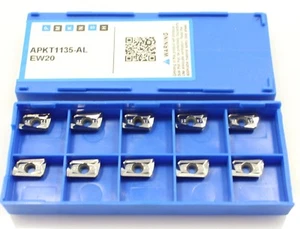 FP, 10PCS APKT1135-AL(ECO) INSERTO in carburo di fresatura per alluminio non ferroso - Foto 1 di 1