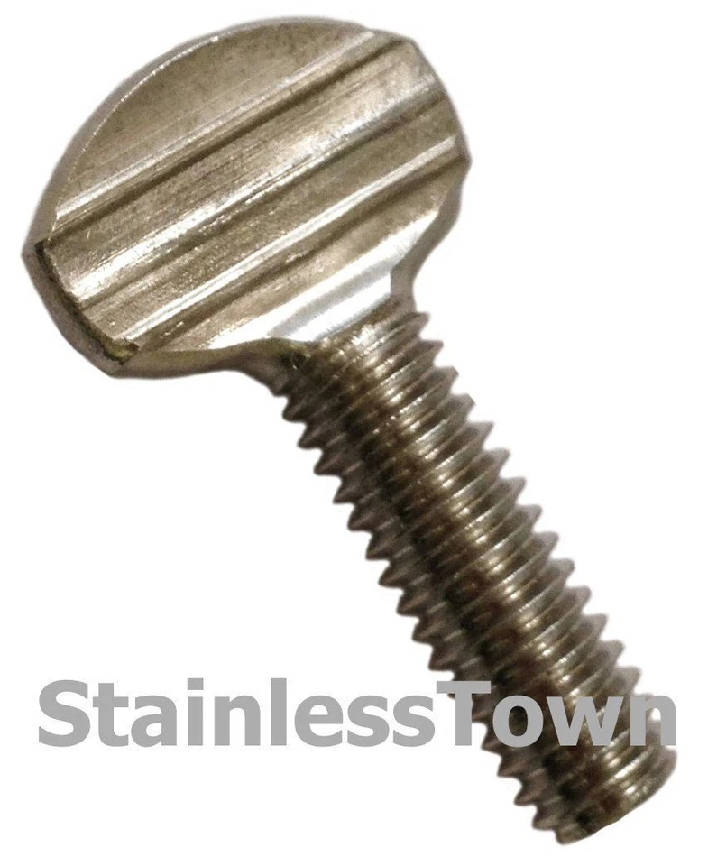 STAINLESSTOWN Stainless Steel Thumb Screw 1/4-20 or 5/16 Various Length 18-8 Stainless Steel
