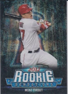 MIKE TROUT ROOKIE INSERT CARD Topps Sensations Baseball LOS ANGELES ANGELS! - Picture 1 of 2