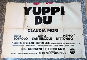 Manifesto originale 4F (metà) - YUPPI DU Celentano - Movie Poster Affiche - Foto 1 di 1