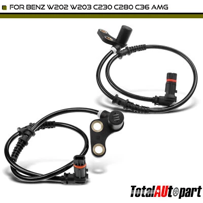 Sensor de velocidad de rueda ABS para Mercedes-Benz W202 C220 C230 C280 C36 AMG parte delantera Foto 1 de 4