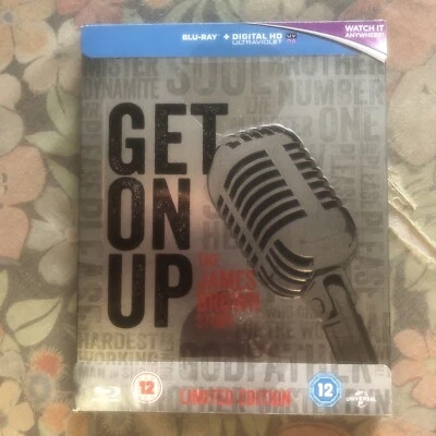 GET ON UP : The James Brown Story BLU RAY STEELBOOK 2015 like new, still sealed - Image 1 of 4