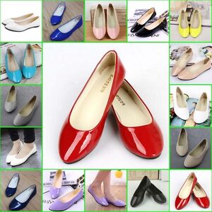 New Women Flats Loafers Lady Ballet Slip On Casual Antiskid Shoes Size TOP SELL