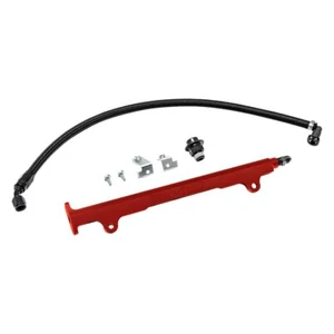 AMS Fuel Rail Kit Red For 08-15 Mitsubishi Lancer Evolution X - Imagen 1 de 3