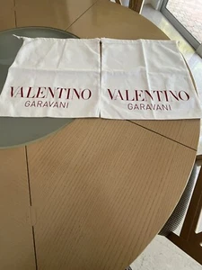 Set of 2 Valentino Garavani Dust Sleeper Bag for Purse NEW 13 7/8" by 16 1/4" - Picture 1 of 3