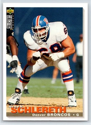 1995 Collector's Choice Update Mark Schlereth Denver Broncos #U158 - Image 1 of 2