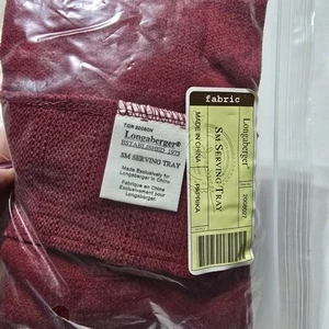 Longaberger kleines Serviertablett rechteckig Korbeinsatz Paprika NEU - Bild 1 von 3