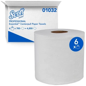 Toallas de papel Essential Center-Pull, a granel (01032), bolsa de absorción de secado rápido... - Imagen 1 de 12
